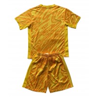 Camiseta Países Bajos Portero Visitante Equipación para niños Eurocopa 2024 manga corta (+ pantalones cortos)